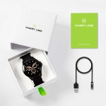Harry Lime Black bezel Step tracker Watch with Black Silicone strap HA07-2002